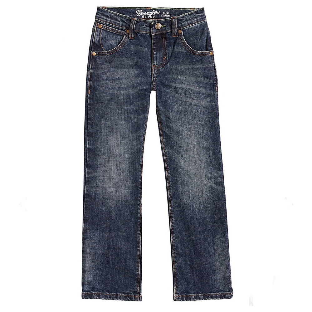 WRANGLER STRAIGHT LEG JEANS WITH ADJ WAIST SZ 14